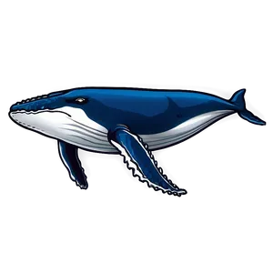 Humpback Whale Illustration Png 06212024 PNG image