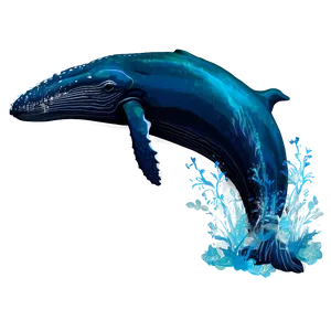 Humpback Whale Underwater Scene Png 06212024 PNG image