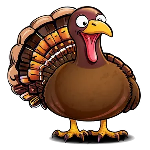 Hungry Cartoon Turkey Png 06262024 PNG image