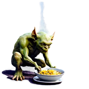 Hungry Goblin Eating Png Dij PNG image