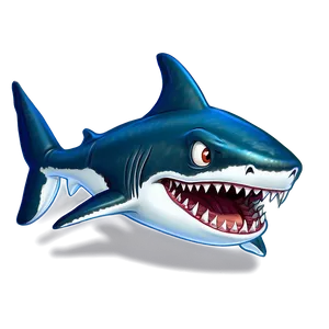 Hungry Shark Cartoon Png 06262024 PNG image