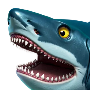 Hungry Shark Cartoon Png 7 PNG image