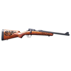 Hunting Rifle With Engraved Stock PNG 85