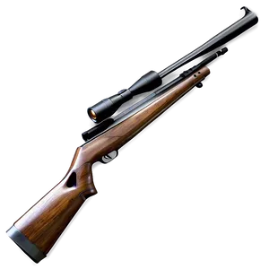 Hunting Rifle With Extended Magazine PNG Tjg93