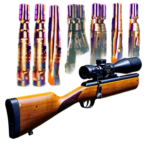 Hunting Rifle With Muzzle Brake PNG 84