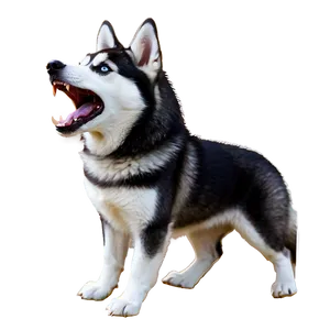 Husky Dog Barking PNG Xmq54
