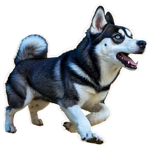 Husky Dog Running PNG Nyy41 PNG