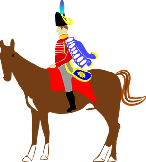 Hussar Cavalrymanon Horseback