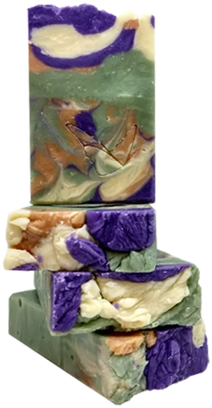 Hyacinth Infused Handmade Soap Bars PNG image