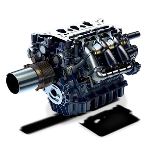Hybrid Electric Car Engine Diagram PNG 06132024 PNG