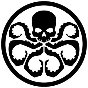 Hydra Skull Octopus Emblem PNG image