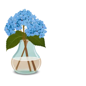 Hydrangea In Vase Png Adp PNG image
