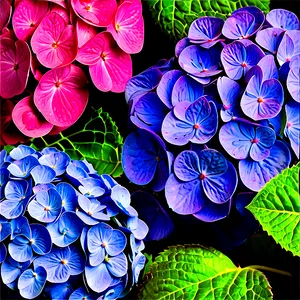 Hydrangea Mosaic Png Cns PNG image