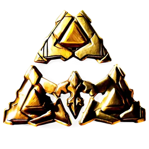 Hylian Triforce Badge PNG Vxq78