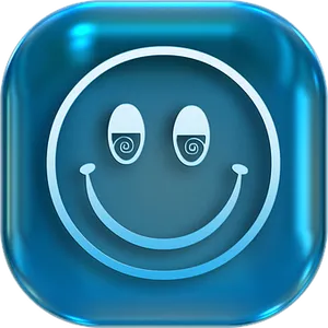 Hypnotic Smiley Icon PNG image