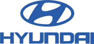 Hyundai Logo Blue Background PNG image