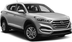 Hyundai S U V Silver Profile View PNG image