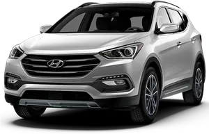 Hyundai S U V Silver Profile View PNG image