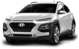 Hyundai S U V White Profile View PNG image