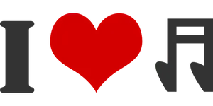 I_ Love_ Music_ Symbolic_ Graphic