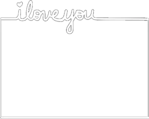 I Love You Handwritten Text Black Background PNG