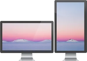 I Mac Dual Monitor Setup PNG image