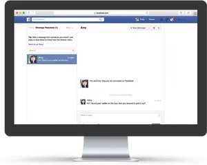 I Mac Facebook Messaging Screen PNG image