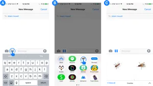 I Message Screenshots Collage PNG image