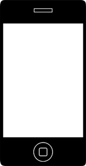I Phone Black Screenwith Battery Indicator