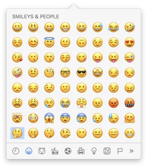 I Phone Emoji Selection Smileys People PNG image