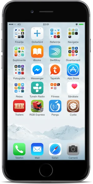 I Phone Home Screenwith Apps PNG image