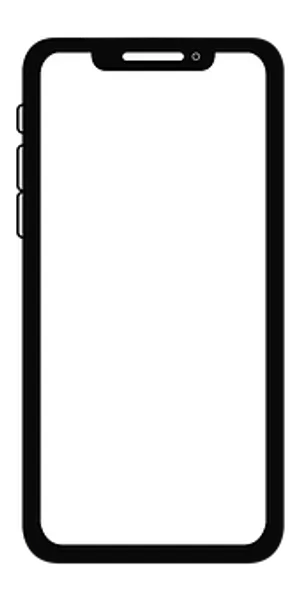 I Phone Outline Vector Illustration