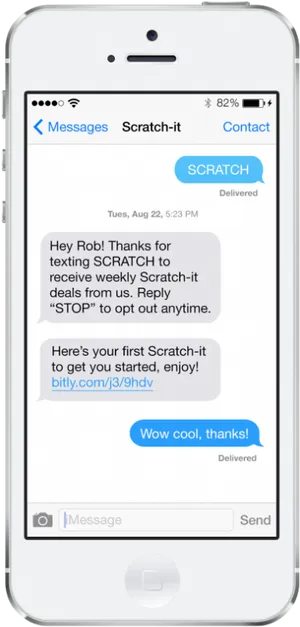 I Phone Text Messaging Mockup PNG image