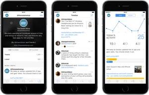 I Phone Twitter App Mockup Screenshots PNG