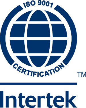 I S O9001 Intertek Certification Logo PNG image