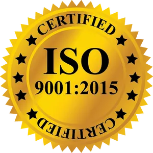 I S O90012015 Certification Seal PNG image