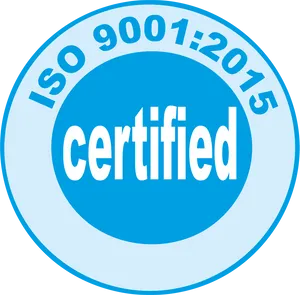 I S O90012015 Certified Seal PNG image