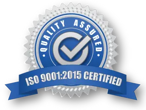 I S O90012015 Quality Assurance Seal PNG image