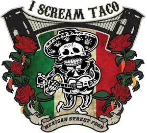 I Scream Taco Mexican Street Food Logo PNG image