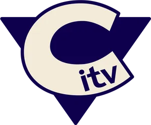 I T V Logo Purple Triangle Background
