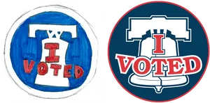 I Voted Stickers Comparison