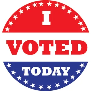 I Voted Today Sticker PNG image