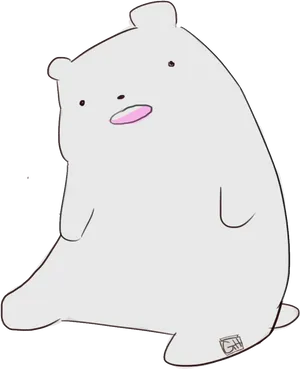 Ice Bear We Bare Bears Cartoon PNG image