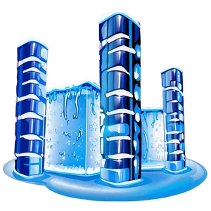 Ice Block Building Png 05032024 PNG image