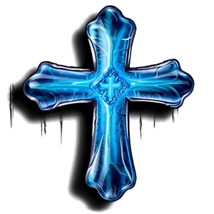 Ice Blue Cross PNG 67