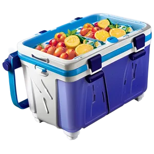 Ice Cooler With Cup Holders PNG 06292024 PNG