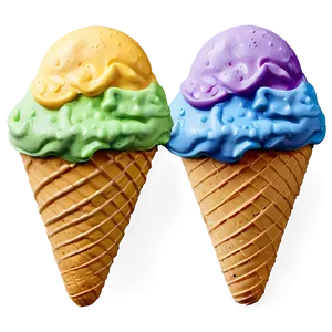 Ice Cream Colors Palette PNG 2 PNG
