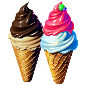 Ice Cream Cone Sticker Png 46 PNG image