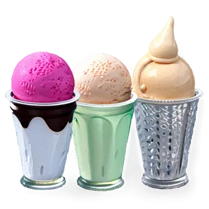 Ice Cream Cup Assortment PNG 35
