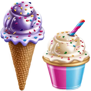 Ice Cream Cup Collection PNG 06262024 PNG